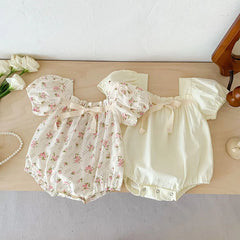 Floral Summer Baby Girl Romper