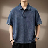 American Style Denim Summer Polo