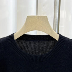 Slim Wool Knit Pullover Sweater