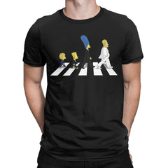 Simpson T Shirts Men's 100% Cotton Vintage T-Shirts O Neck Tee Shirt Short Sleeve Clothes 6XL