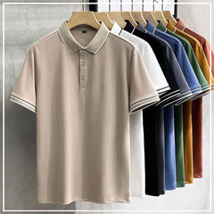 Classic Solid Summer Polo Shirt