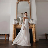 Elegant Strapless Satin Evening Gown