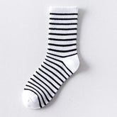 Colorful Striped Cotton Crew Socks