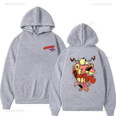 Vintage Cartoon Drop Shoulder Hoodie