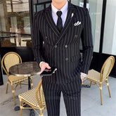 Modern Double Breasted Business Suit