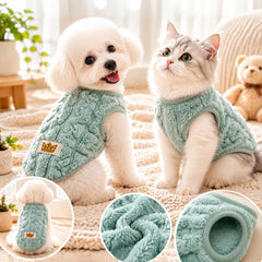 Soft Fleece Pet Vest Swater for Small Dogs Cats Autumn Winter Warm Puppy Clothes Pullover Chihuahua Rabbit Costume Pet Apparel