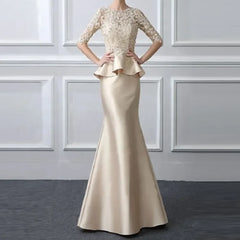Elegant Chiffon Mother-of-the-Bride Pantsuit Gown
