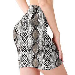 Mini High Waist Skirts Sexy Girls Leopard Snake Pattern Skirts Casual Package Hip Short Skirts Women Tight Party Skirts