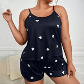Star Print Crop Pajama Set