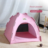Semi-Enclosed Canvas Cat Tent Bed