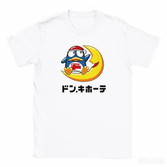 Men's and Women's T-shirts ICharlie Cotton T-shirts Front-necked Tops Patterned Daily Leisure and Cuteness Printed T Shirt