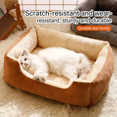 Plush Habitat House Bed for Cats