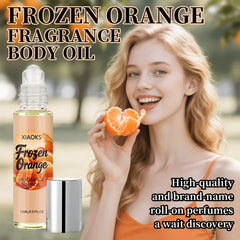Women's orange-scented roll-on perfume, elegant citrus fragrance, light and natural scent, uniquely refreshing, increases the likelihood of attracting attention from the opposite sex. Selected perfume ingredients, alcohol-fre