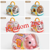 New Children's Simulation of Electric Plush Animal Toys, Play House Gifts for Boys and Girls with Sound Pet Toy Sets with Cages!