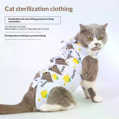 Pet Neutering Suit Cat Postoperative Recovery Clothes Anti-Licking Adjustable Wound Protective Clothing Pet Supplies