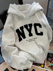 New York Team Navy Blue Zip Hoodie (Fall/Winter)