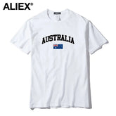 Australia Flag Cotton Graphic Tee