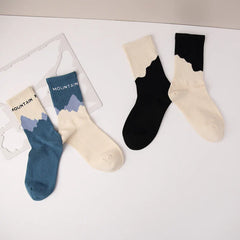Asymmetrical Street Style Crew Socks