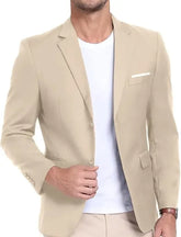White Formal Men Suit Blazer