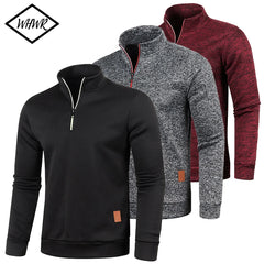 Modern Half Zip Knit Sweatshirt