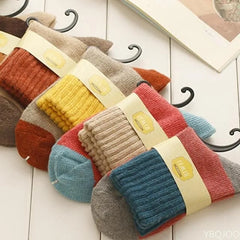 Cozy Patchwork Winter Sock Set
