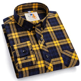 Classic Cotton Plaid Casual Shirt