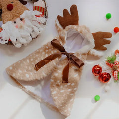 Elk Cape Pet Christmas Costume