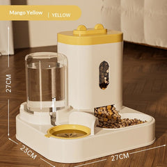 Automatic Pet Feeder and Water Dispenser All in One Large Capacity Gravity Dog Cat Bowl Smart Food Water Bowl for Pets