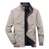 Reversible Slim Stand Collar Jacket