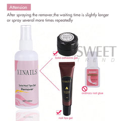 100ml Solid Nail Tips Gel Remover Liquid Quick Softening Removal Press On Nails With Nutritional Oil Care Tools Manicure No Harm