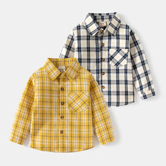 Classic Baby Plaid Cotton Shirt