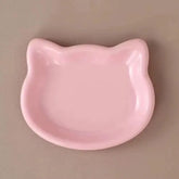 Pastel Cat Head Feeding Dish