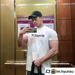 Men Muscle Shirt Slim Fit Bodybuilding Tshirt Men Workout Fitness Shirts Top Tees