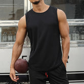 Men's Summer Tank Top Fitness Training Gym Tank Men Quick-drying Mesh Breathable Basketball Vest Fashion Sleeveless Shirt Men
