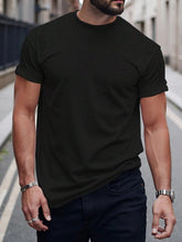 Essential Solid Cotton Casual Tee