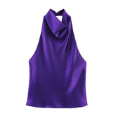 HH Backless Button Short Top