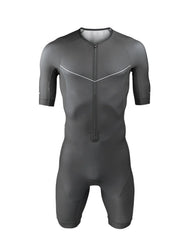 Righttrack Triathlon Race Suit Men's Short Sleeve Skinsuit Long Distance Tri Suits Performance Swimming/Cycling