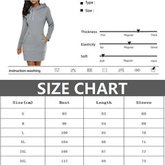 Long Hooded Sweatshirt for Women