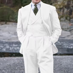 Elegant Double Breasted Three Piece Suit