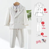 White Formal Boys Blazer Set