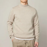 Mock Neck Slim Knit Sweater
