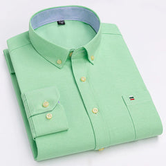 Oxford Striped Cotton Casual Shirt