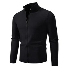 Slim Zip Knit Cardigan