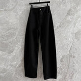 High Waist Straight Denim Pants