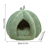 Enclosed Pumpkin Cat Hideaway Bed