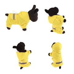 Pet Dog Raincoat Waterproof Puppy Cat Rain Coat Jacket Hooded Outdoor Rainwear Jumpsuit Clothes Small Medium Dogs Apparel