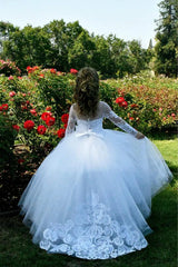 Lace Ball Gown Flower Dress