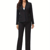 Elegant Plus Size Office Pantsuit