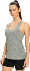 Workout Tank Tops for Women Racerback Athletic Tanks Running Exercise Gym Tank Top - 4 Packs