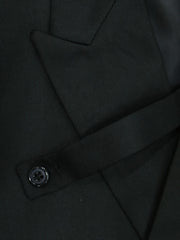 Cross Front Woven Blazer